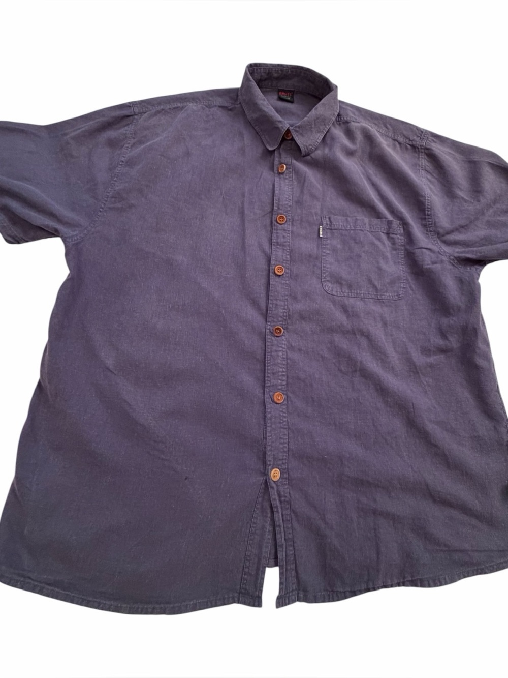 Effort’s Hemp Wear Navy-Hemp short Sleeve Shirt-Size XL